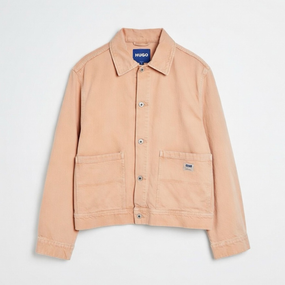 HUGO BOSS Light Orange Denim Jacket NWT